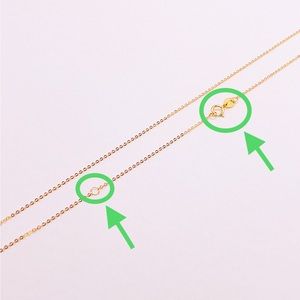 Real Fine 18k Yellow Gold O Chain Diamond Cut